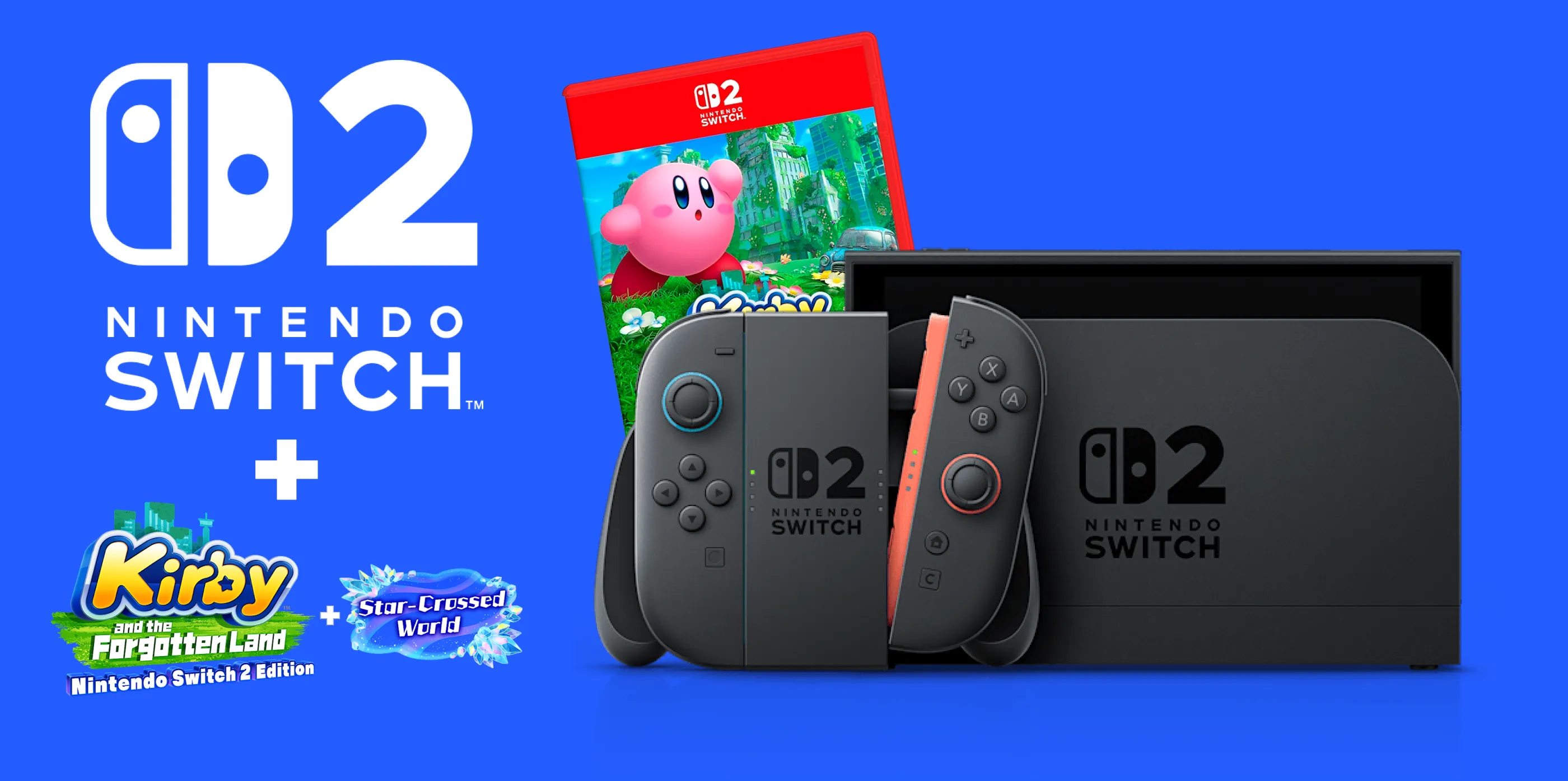 Nintendo | Nintendo Switch 2 + Kirby and the forgotten land + star-crossed world