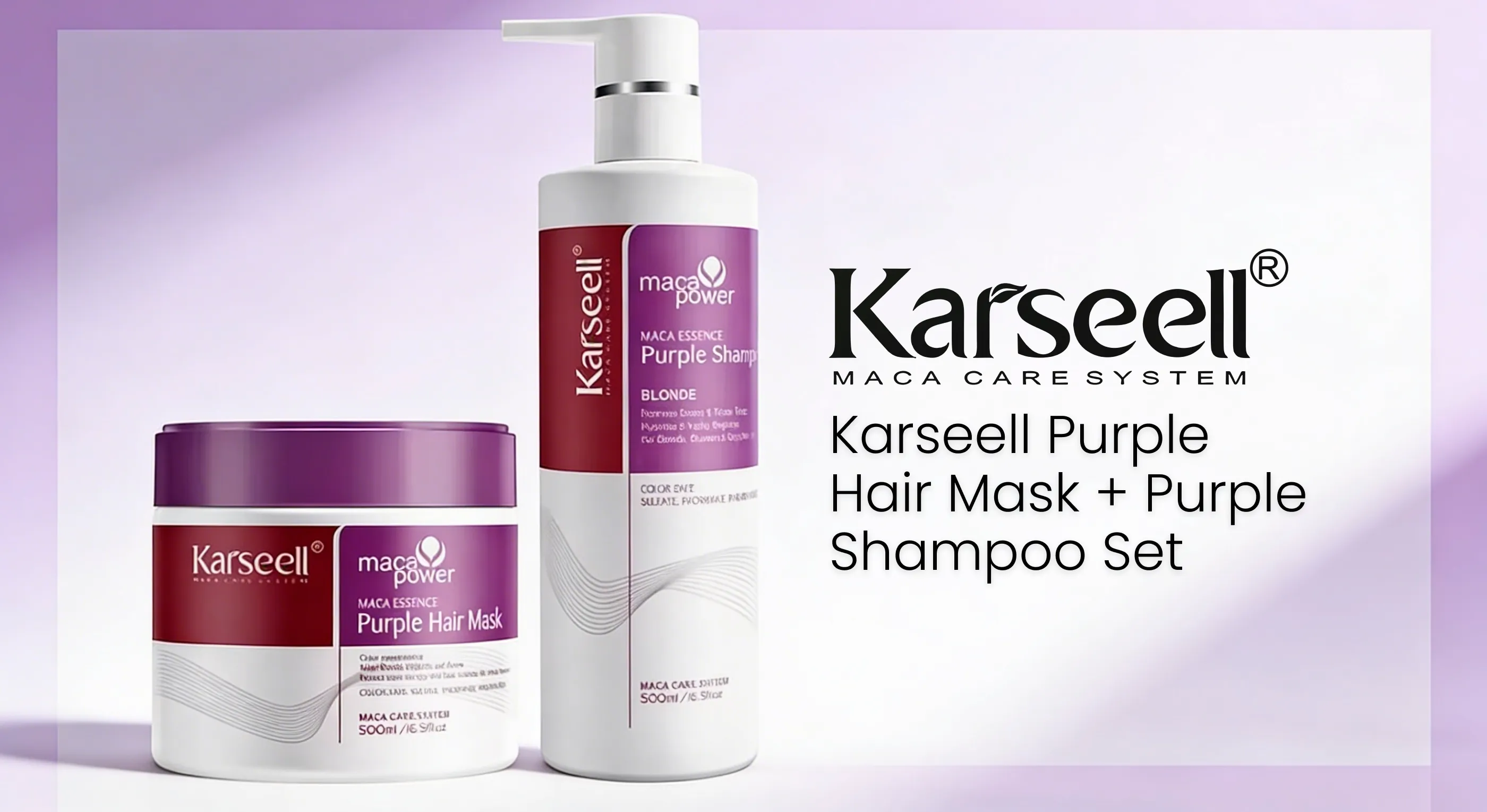 Karseell | Karseell Purple Hair Mask + Purple Shampoo Set