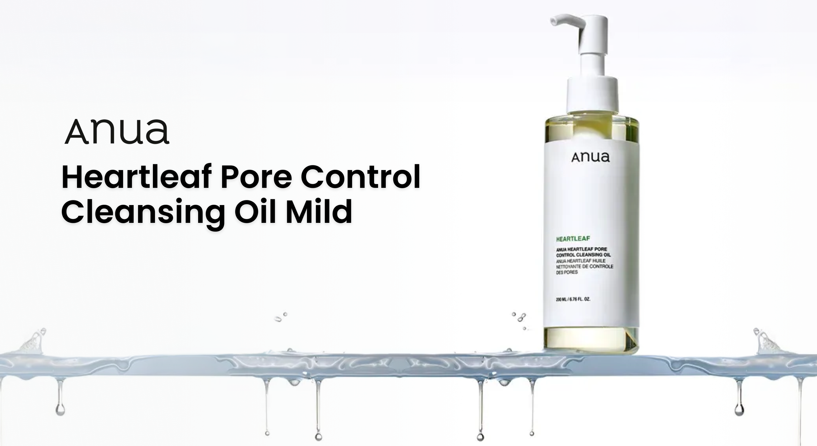 Aceite Facial de Limpieza Anua Heartleaf Pore Control Cleansing Oil Mild