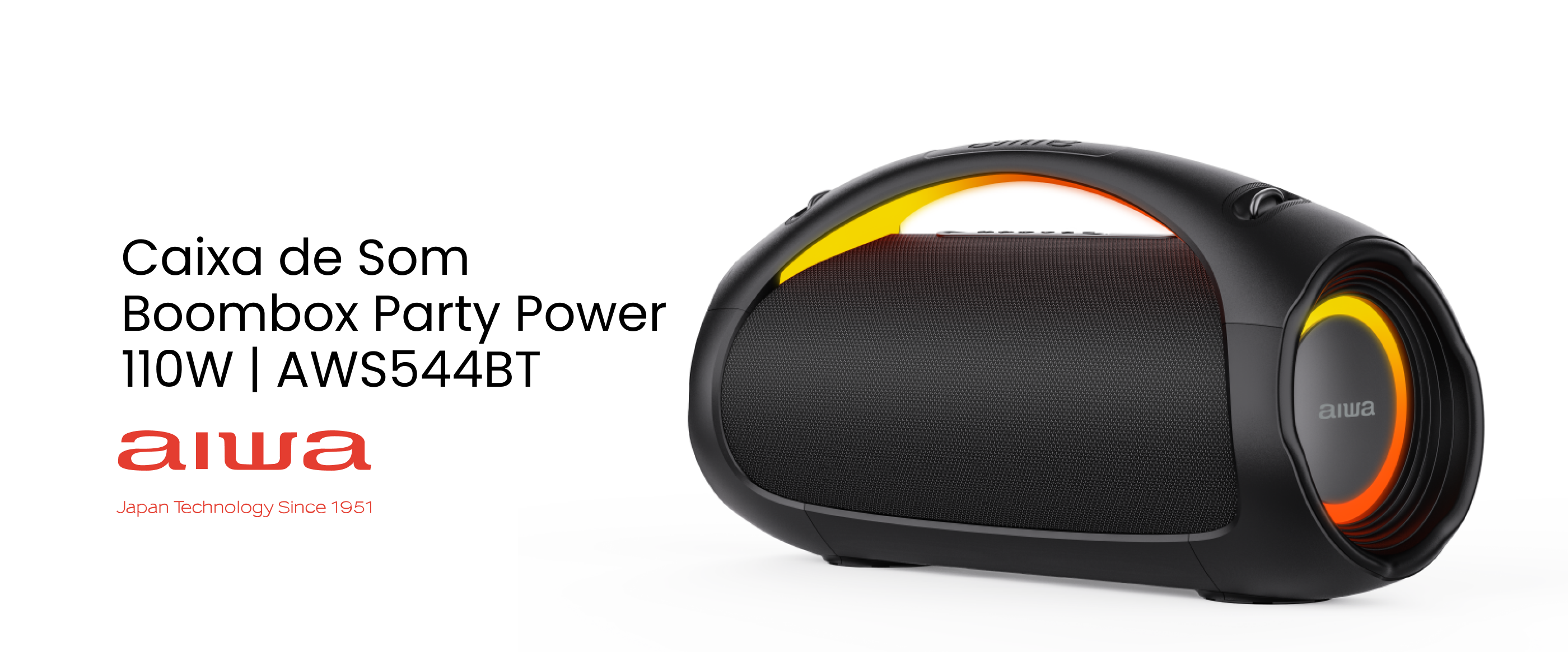 Caixa de Som Boombox Party Power 110W | AWS544BT