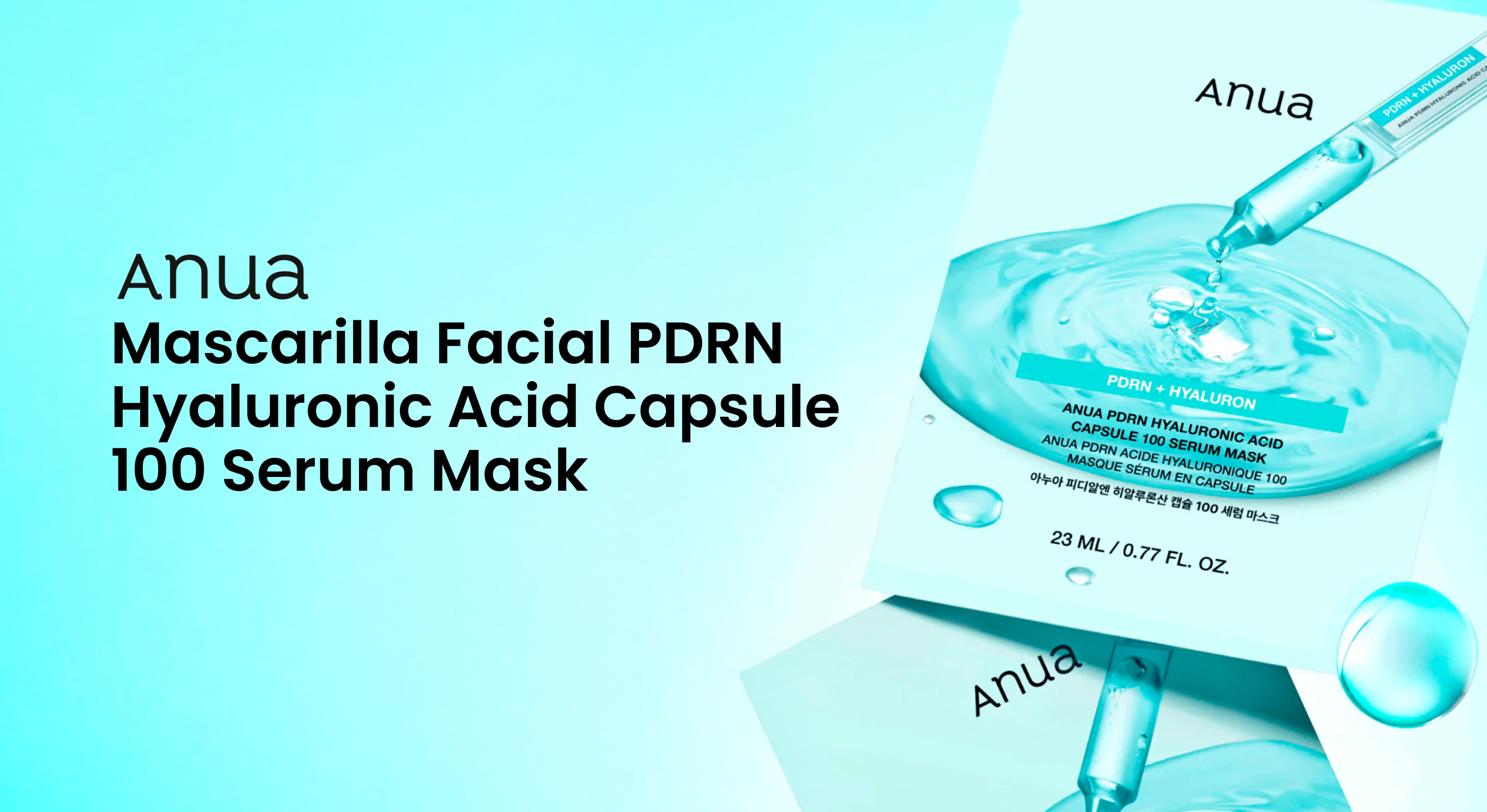 Mascarilla Facial Anua PDRN Hyaluronic Acid Capsule 100 Serum Mask