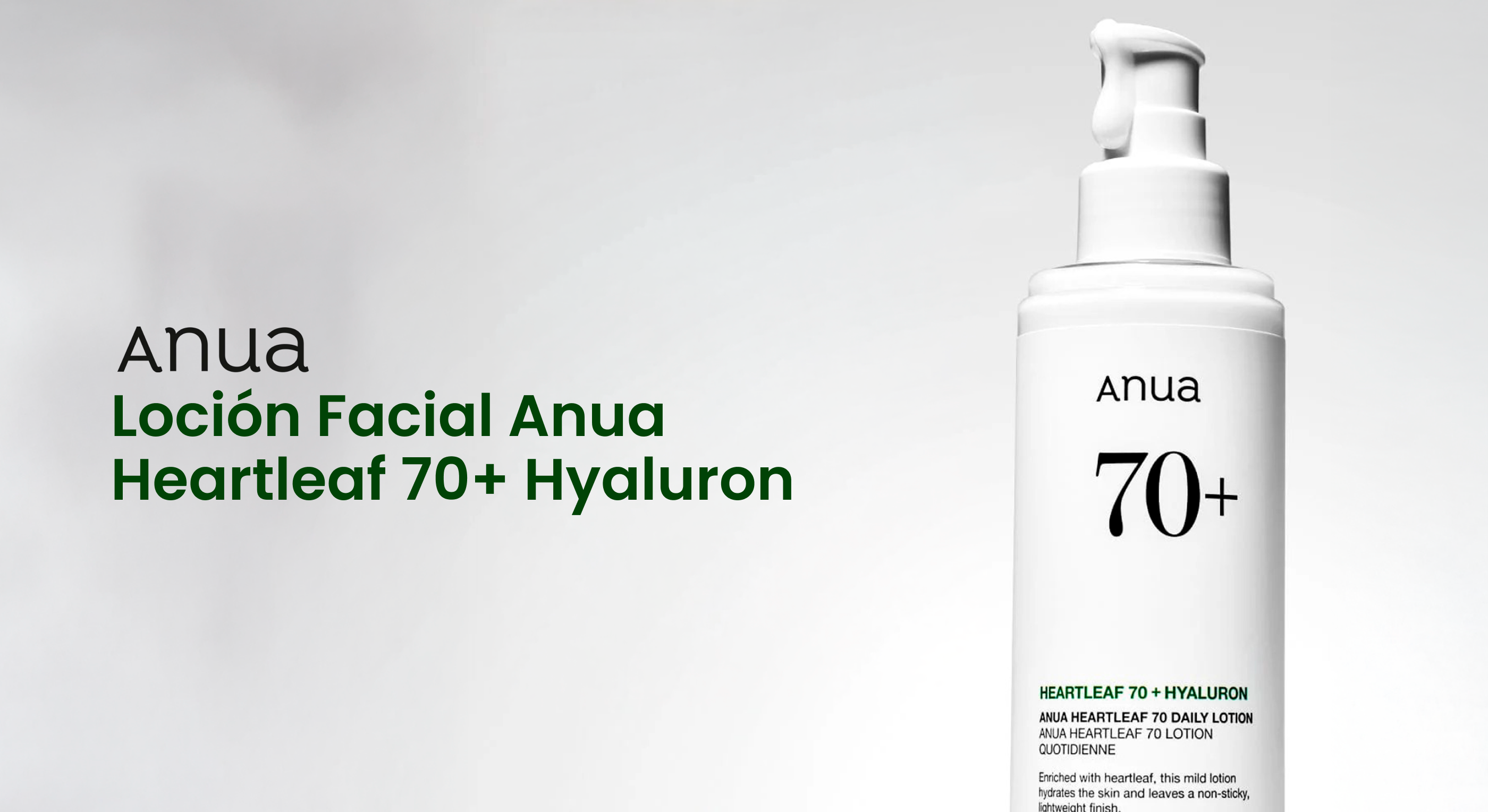 Loción Facial Anua Heartleaf 70+ Hyaluron