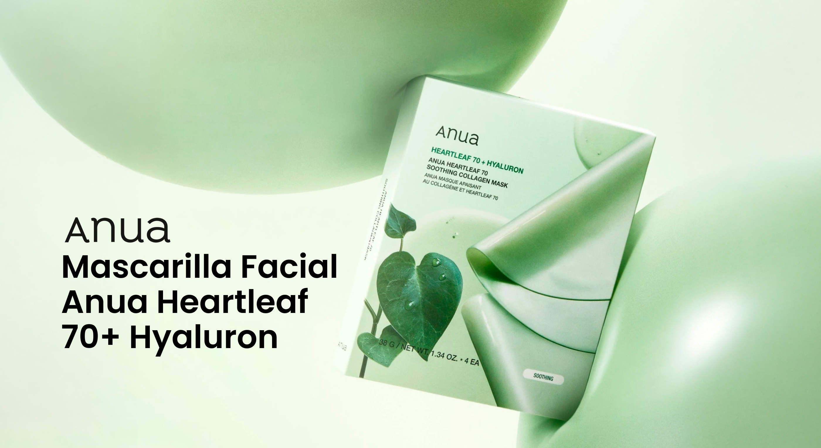 Mascarilla Facial Anua Heartleaf 70+ Hyaluron