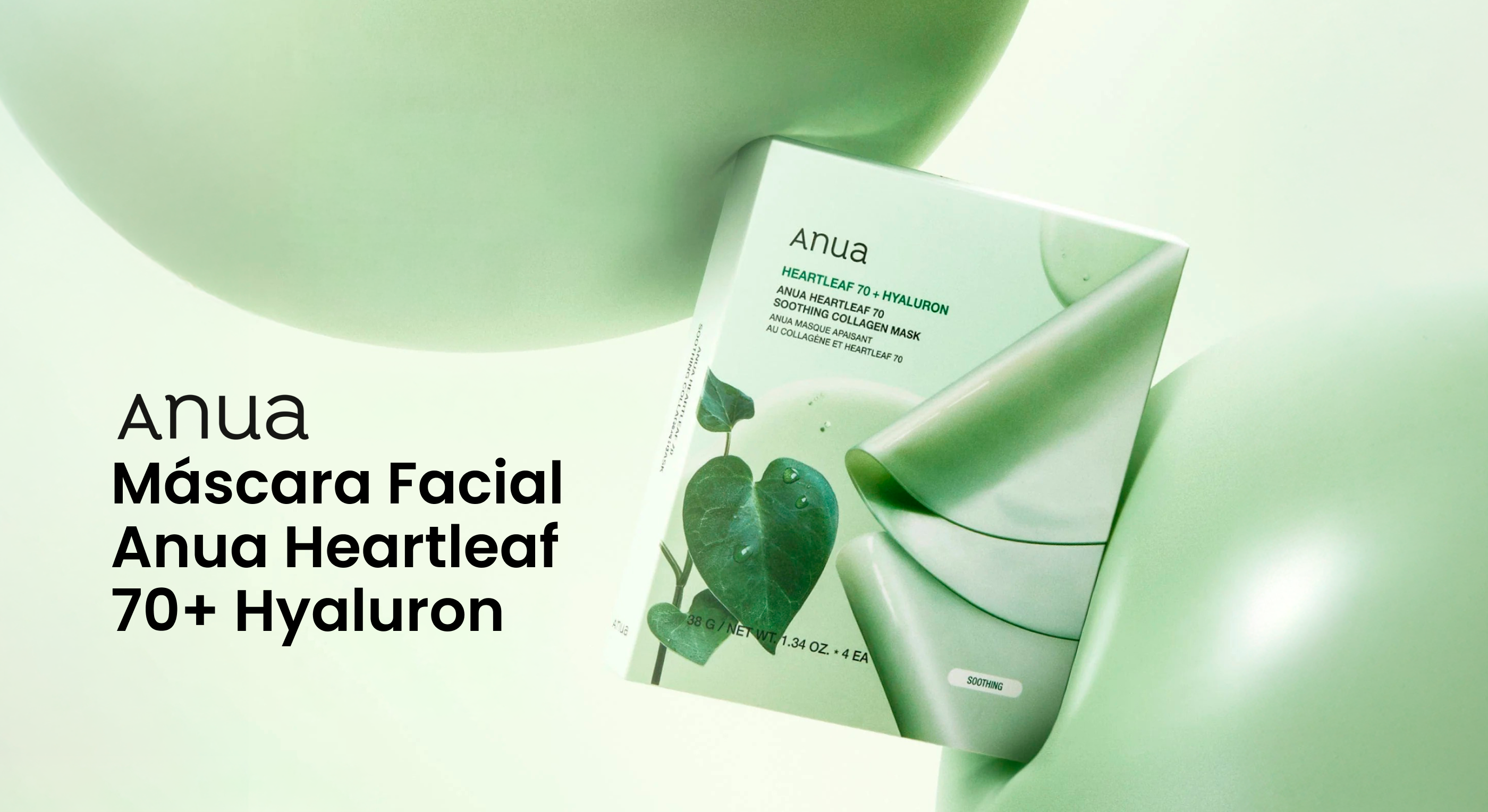Mascarilla Facial Anua Heartleaf 70+ Hyaluron