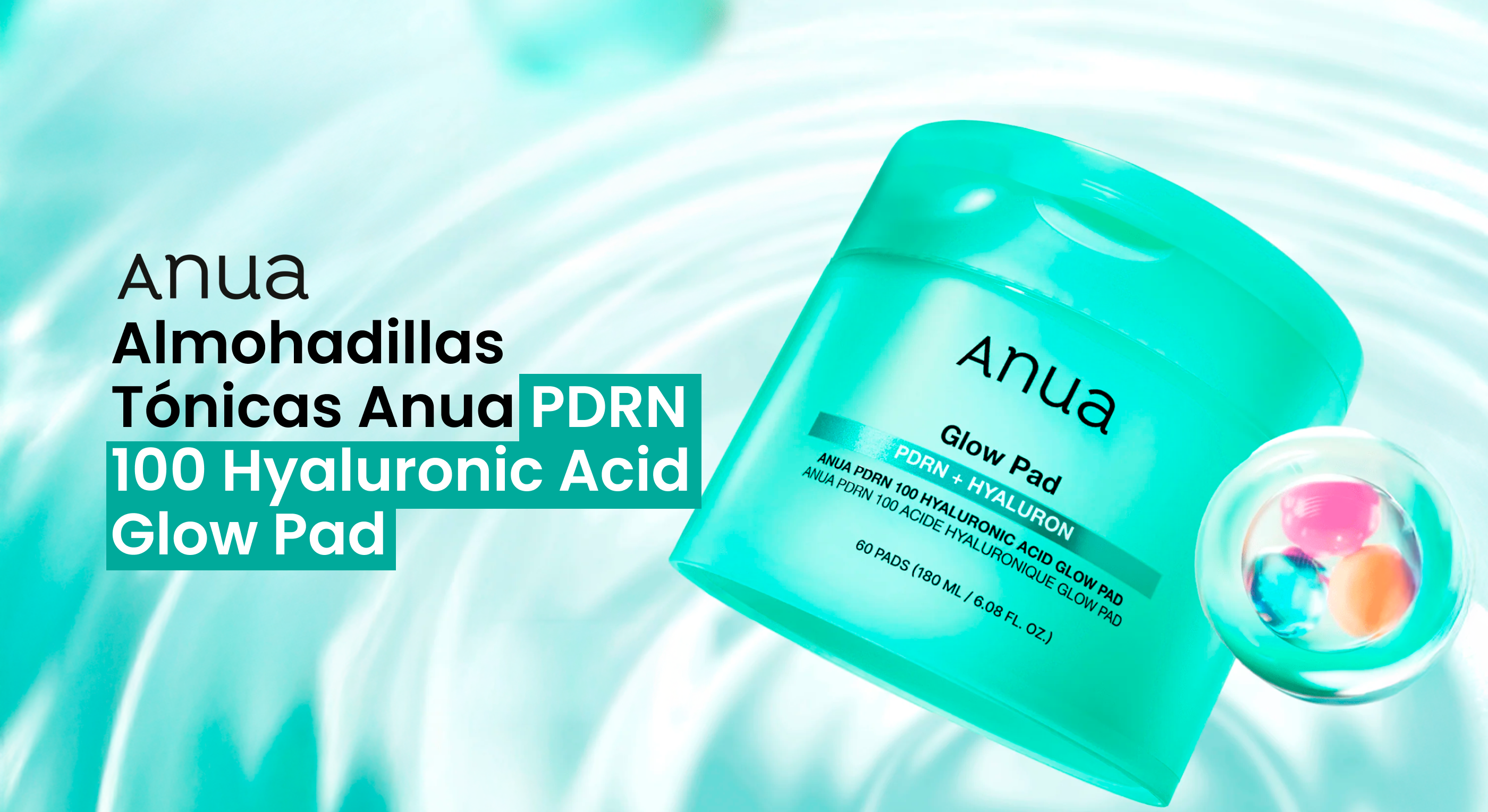 Almohadillas Tónicas Anua PDRN 100 Hyaluronic Acid Glow Pad