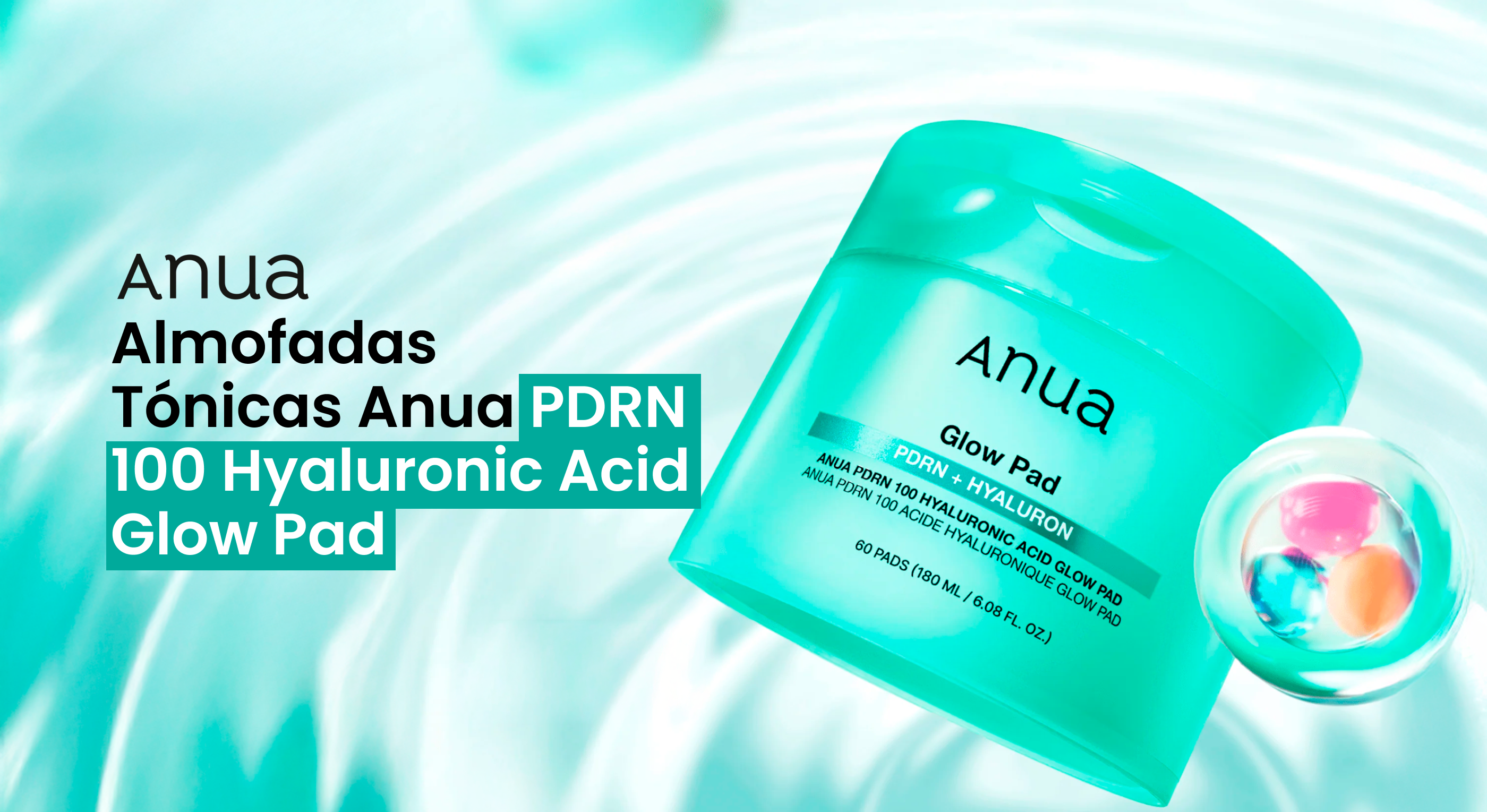 Almohadillas Tónicas Anua PDRN 100 Hyaluronic Acid Glow Pad