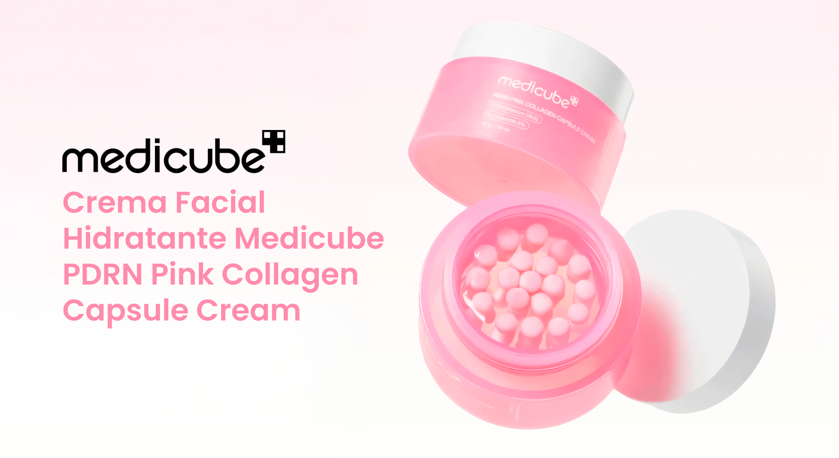 Crema Facial Hidratante Medicube PDRN Pink Collagen Capsule Cream