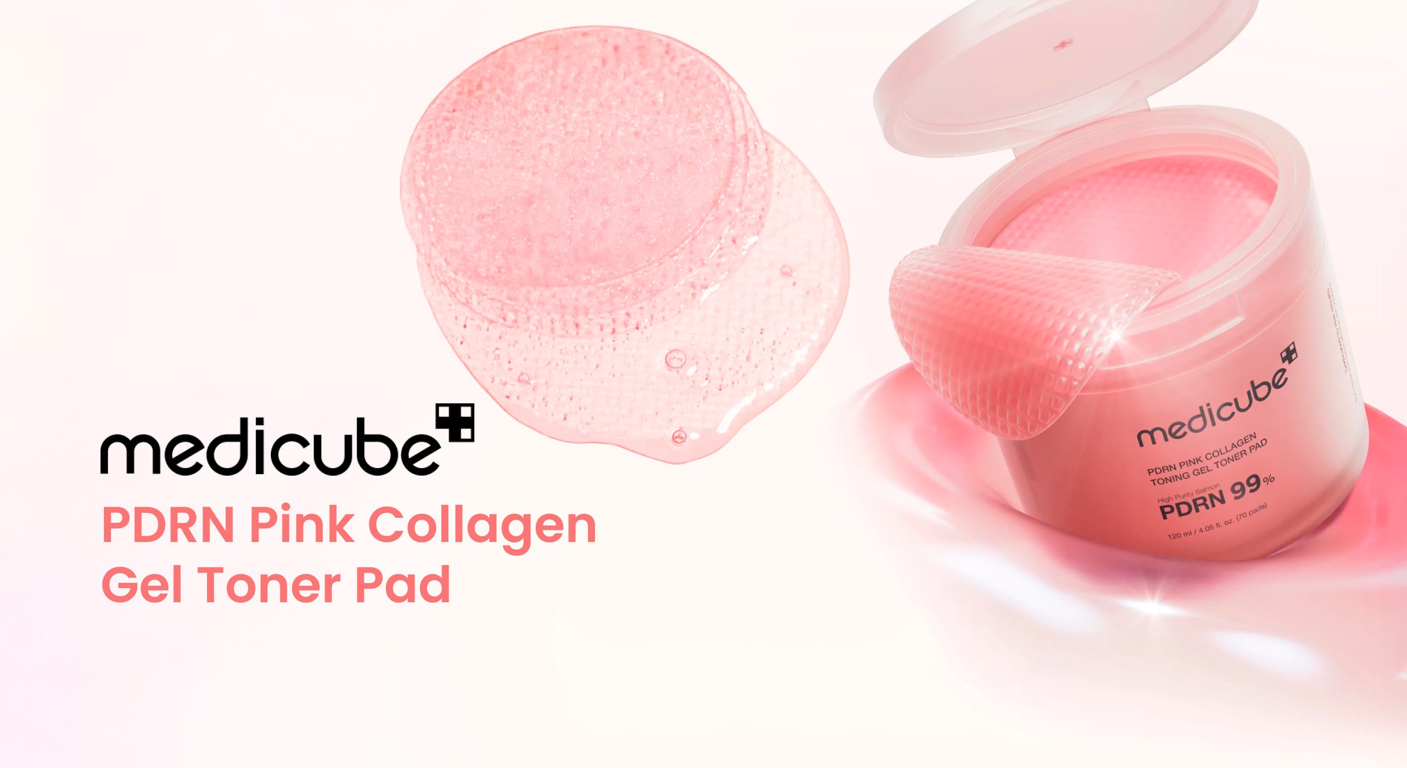 Medicube PDRN Pink Collagen Gel Toner Pad