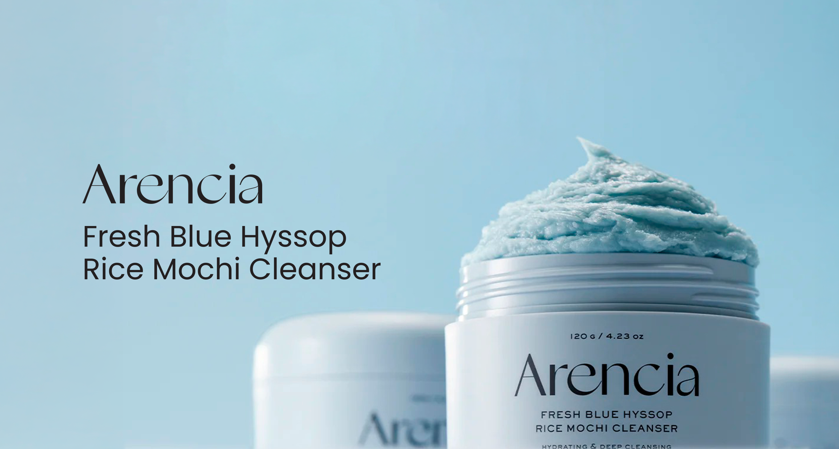 Arencia | Fresh Blue Hyssop Rice Mochi Cleanser