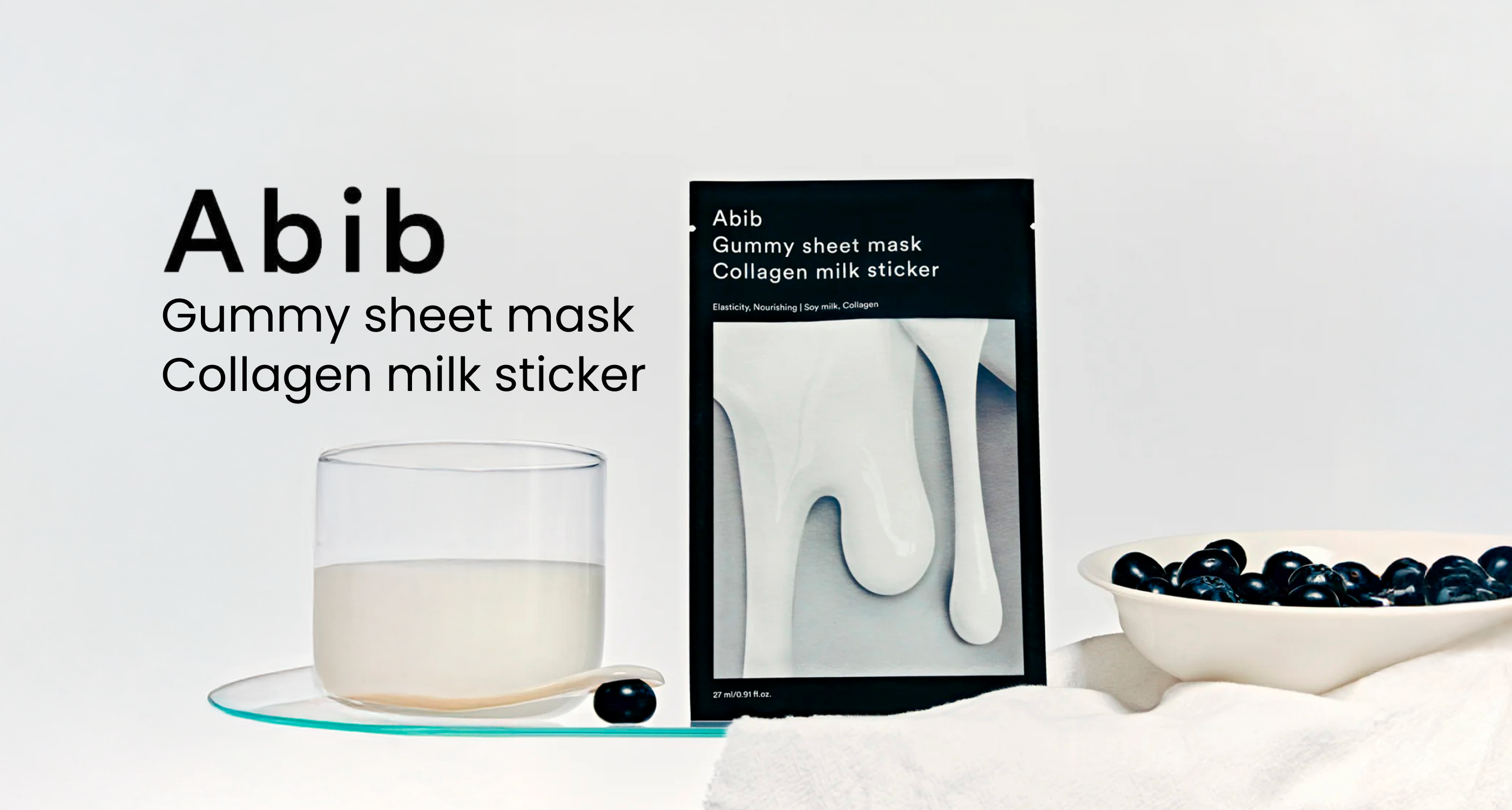Abib | Gummy sheet mask Collagen milk sticker