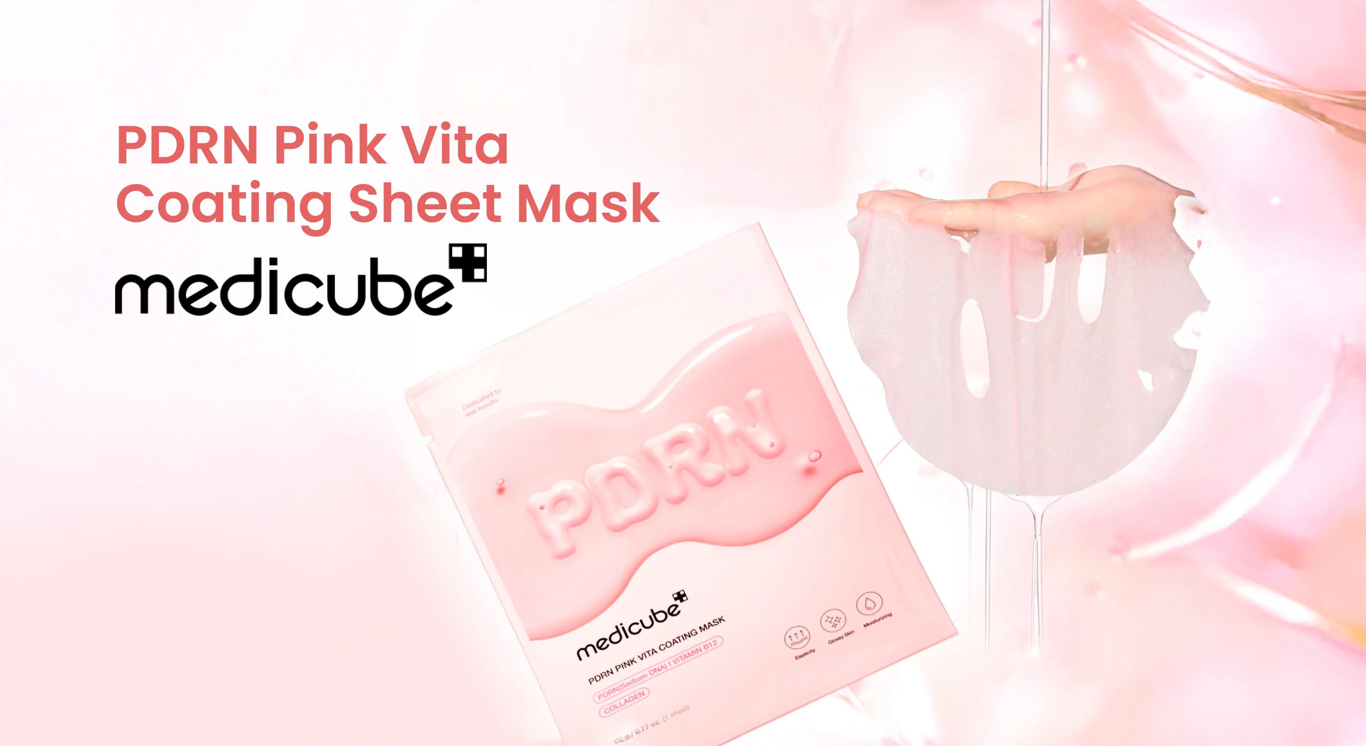 Medicube | PDRN Pink Vita Coating Sheet Mask