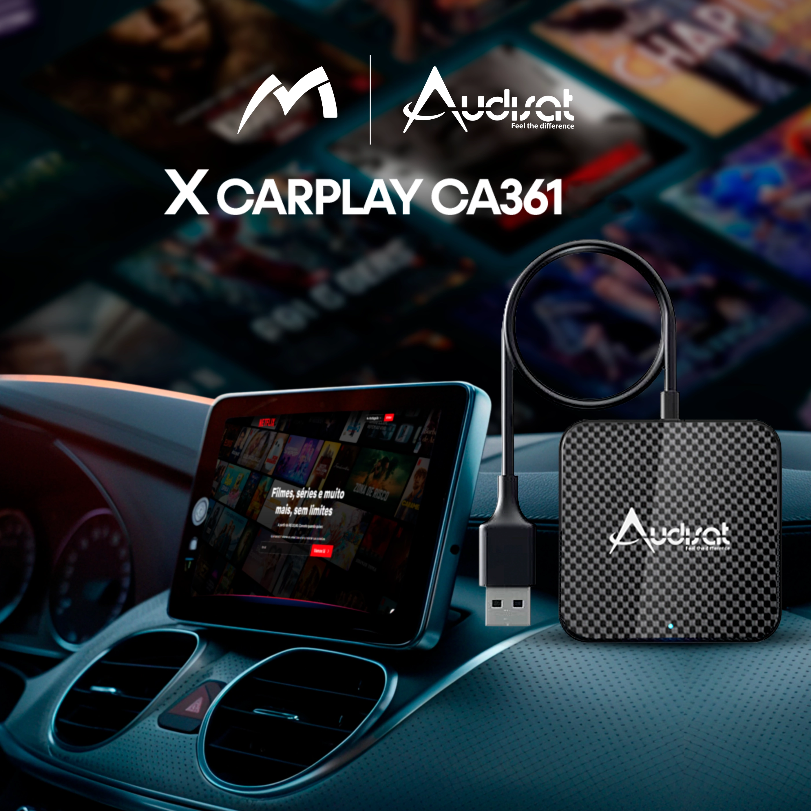 XCarplay CA361 | Diversão inteligente em cada trajeto