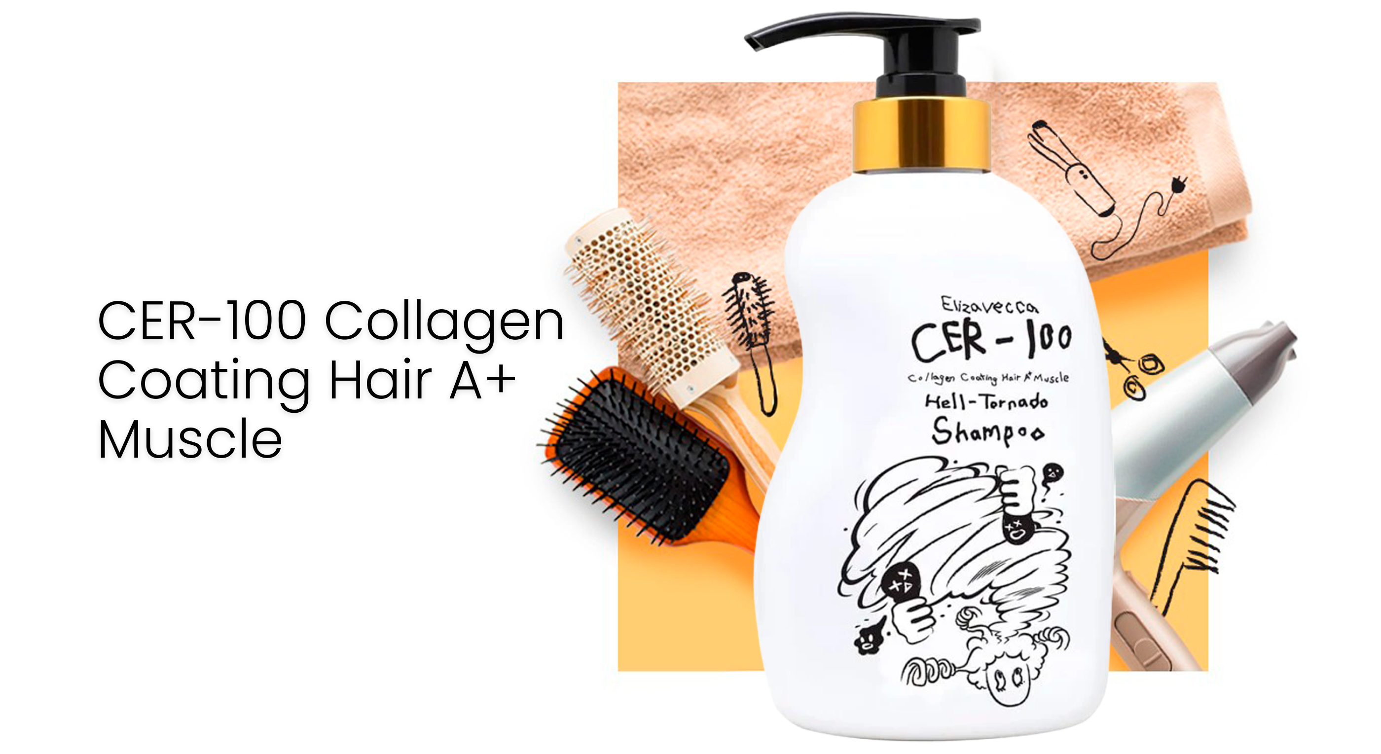 Elizavecca CER-100 Collagen Coating Hair A+ Muscle