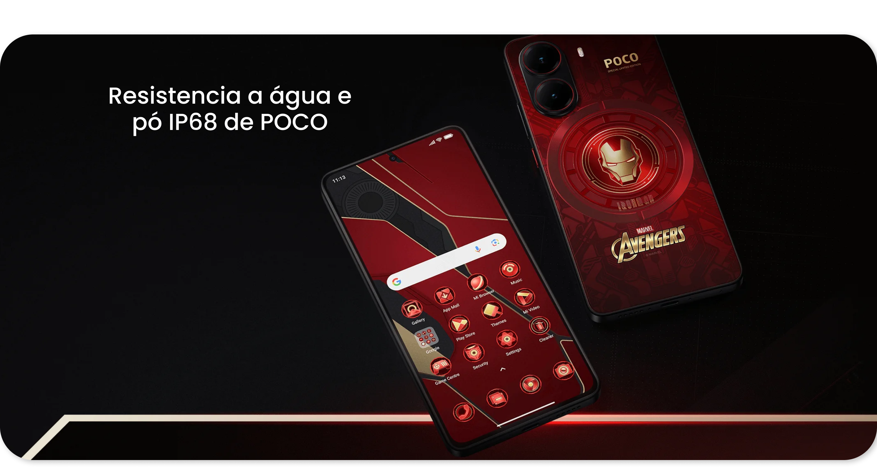Celular Xiaomi POCO X7 Pro Iron Man - Mega Eletrônicos