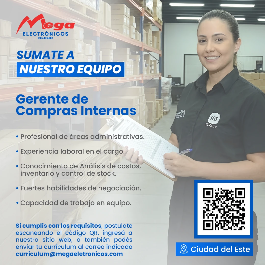 Gerente de compras internas PY