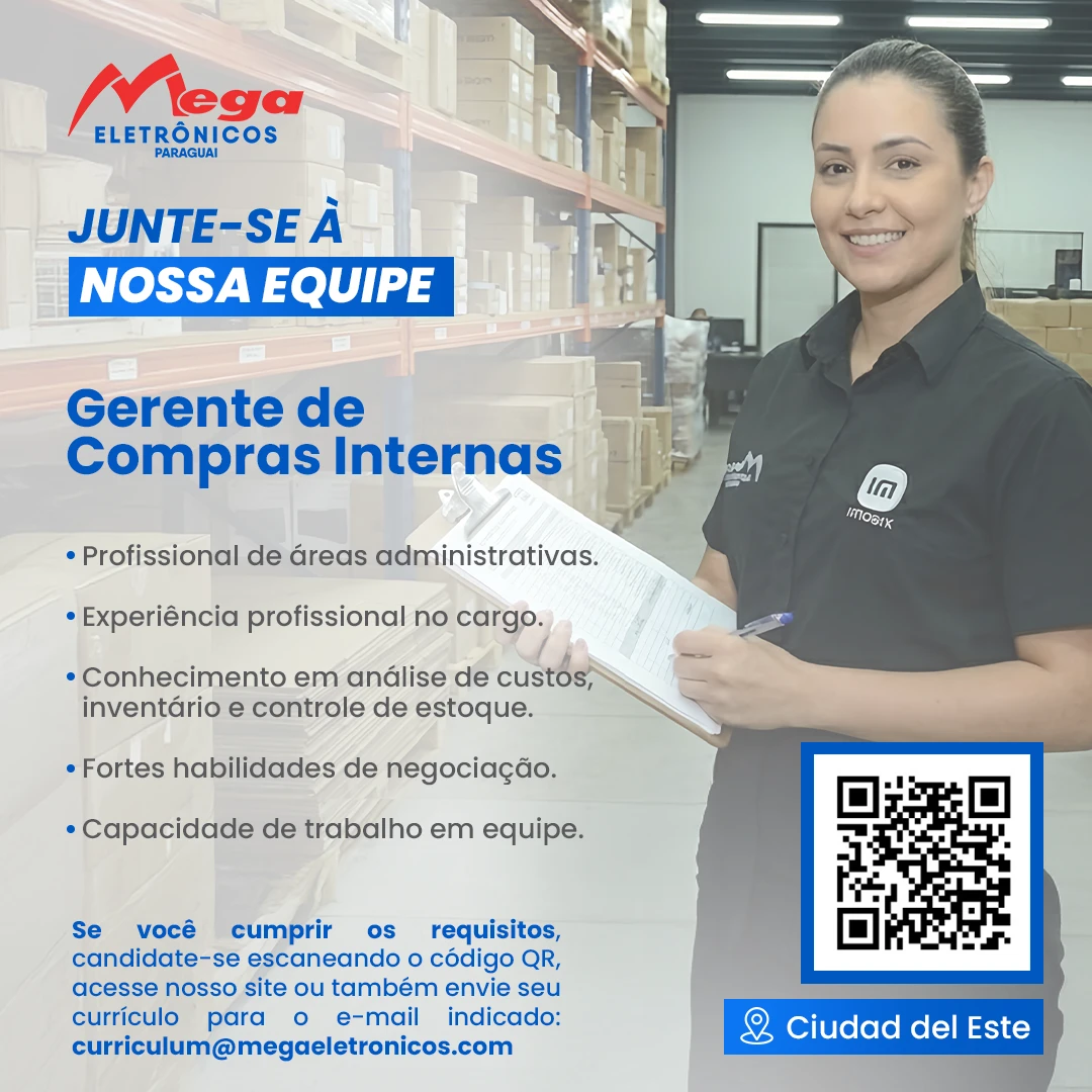 Gerente compras internas BR