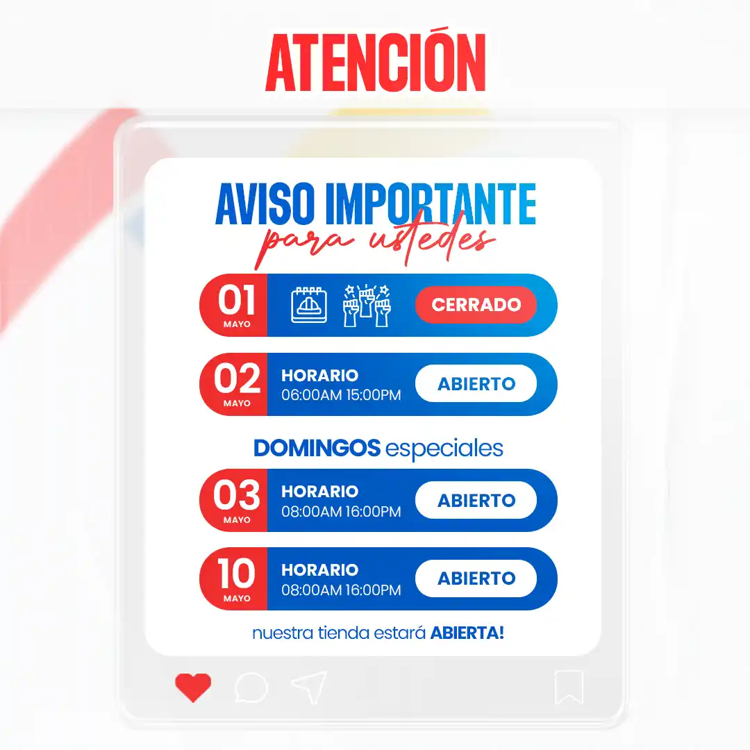 Apertura de la tienda (Domingo)