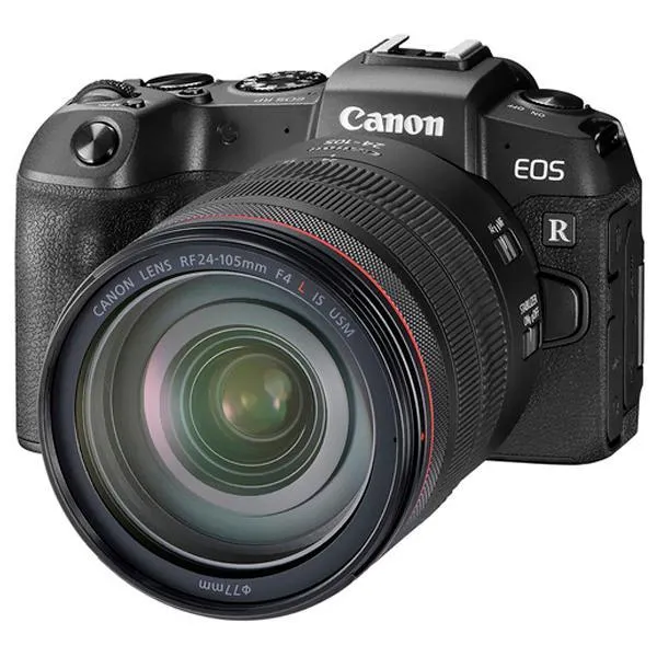 Câmera Canon EOS RP Wi-Fi/Bluetooth com Lente RF 24-105 mm F4 - 7.1IS STM - Preta