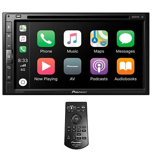 TOCA DVD PIONEER AVH-Z5250TV 6.8" BLUETOOTH USB AUXILIAR PRETO