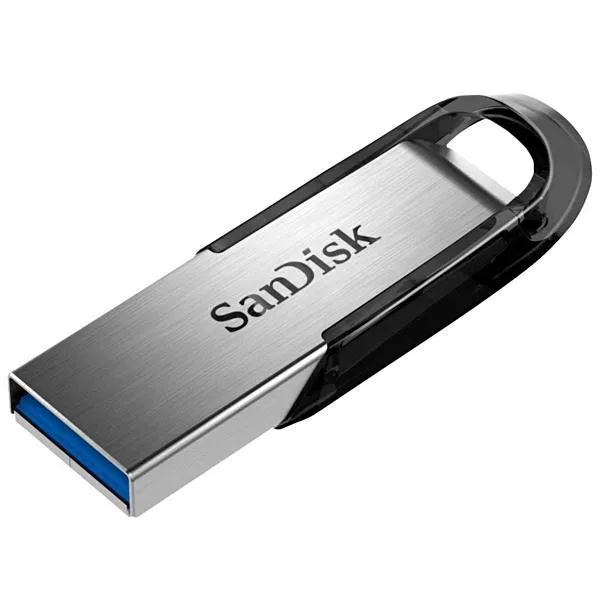 Pen Drive de 128GB SanDisk Ultra Flair SDCZ73-128G-G46 USB 3.0 - Plata/Negro