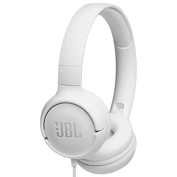 Auriculares JBL TUNE500 con Micrófono y Cable de 1.18 Metros - Blanco