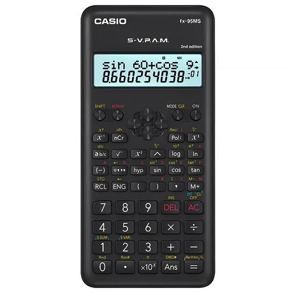 CALCULADORA CASIO FX-95MS 2ND EDITION ESPANHOL PRETO SG