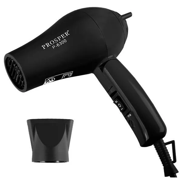 Secador de Cabello Prosper P-6300 2.800 watts Cable Plegable Bivolt - Negro