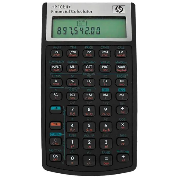 CALCULADORA HP-10BII+ FINANCEIRA INGLES 12 DIGITOS SILVER/PRETO SG