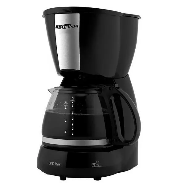 CAFETEIRA BRITANIA CP30 INOX 800WATTS 220V/50/60HZ PRETO