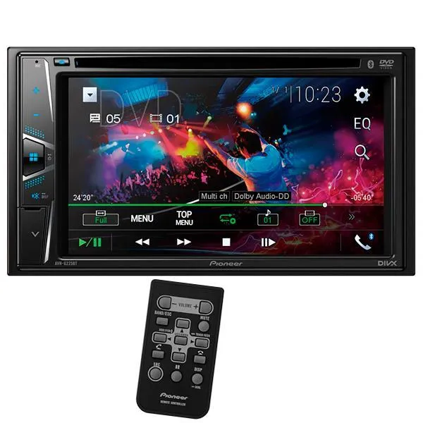 TOCA DVD PIONEER AVH-G225BT 6.2" BLUETOOTH USB AUXILIAR 2RCA PRETO