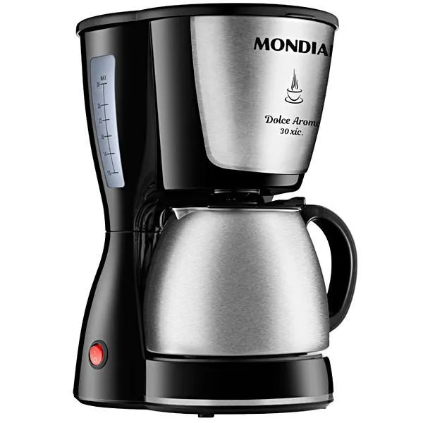 CAFETEIRA MONDIAL C-37JI-30X DOLCE AROME INOX 800WATTS 220/50/60 PR/CI