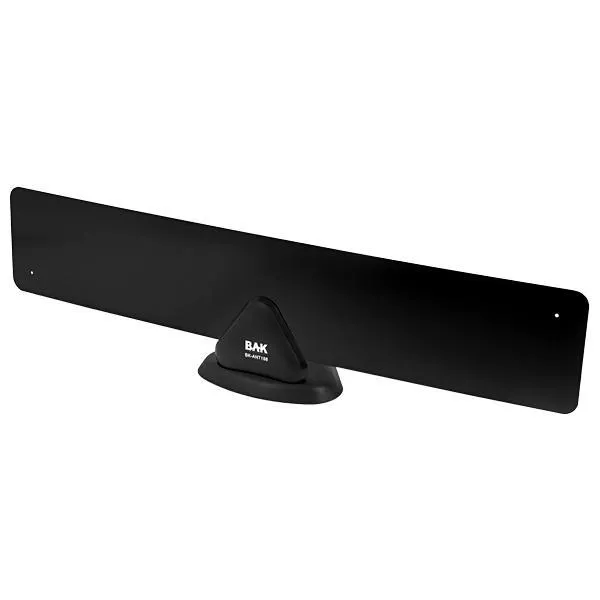 ANTENA TV DIGITAL BAK BK-ANT188 INTERNO UHF/HDTV/DAB PRETO