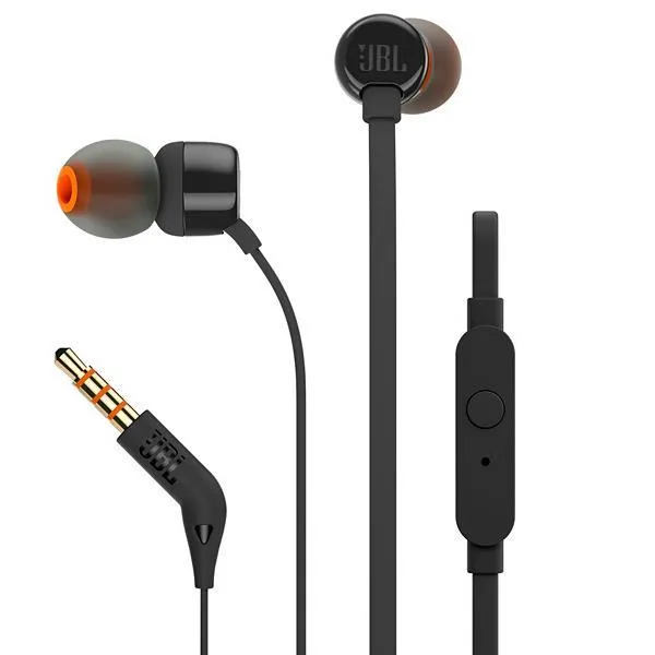 FONE JBL T110 TUNE C/MICROFONE PEQUENO PRETO