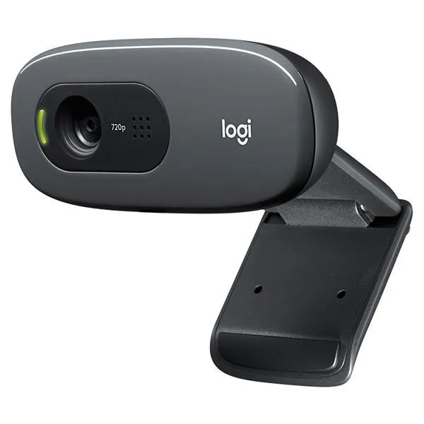 WEBCAM LOGITECH C270 USB HD 720P CINZA/PRETO