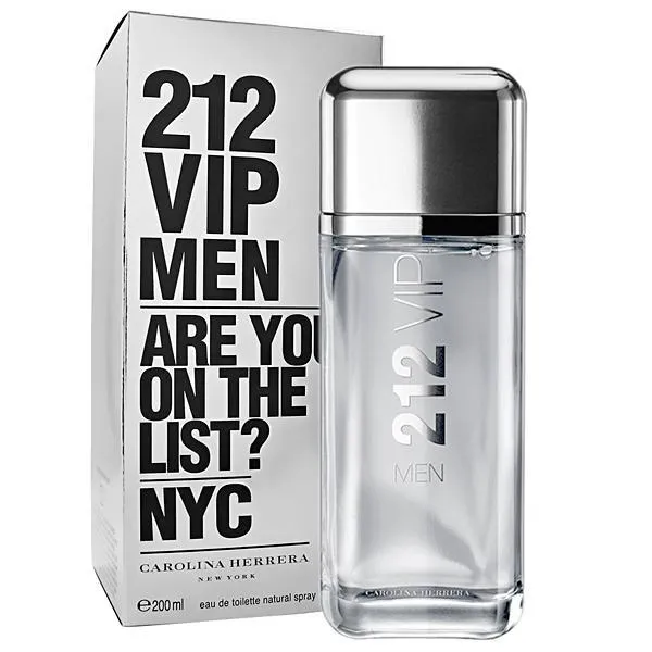 PERFUME MASCULINO CAROLINA HERRERA 212 VIP MEN NYC EDT 200ML (782347)