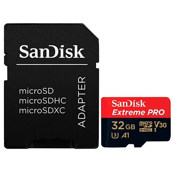 MEMORIA  MICRO-SD SANDISK SDSQXCG 32GB EXTREME PRO 100MB/S A1 VEM/PRE