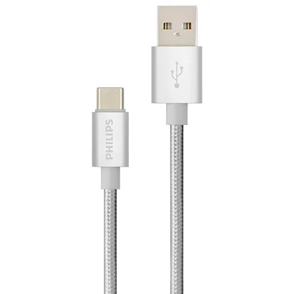 CABO  USB USB-C PHILIPS DLC2528N 1.2METROS SILVER