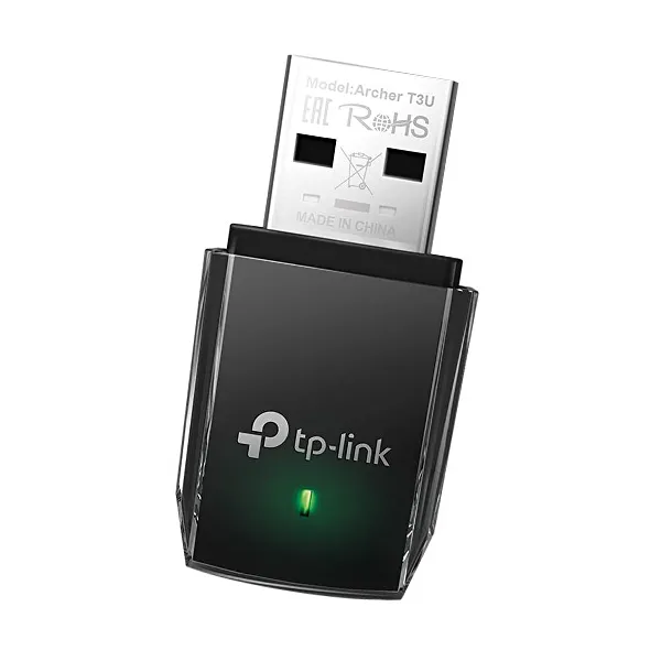 ADAPTADOR USB WIFI TP-LINK ARCHER T3U AC1300 ANATEL PRETO
