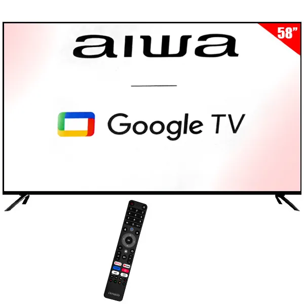 TV  AIWA 58" AW58B4K SMART(1ANO GARANTIA)4K U.HD BT AND/GOOGLE TV+CONV