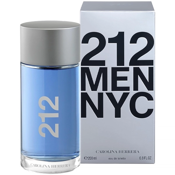 Perfume Masculino Carolina Herrera 212 Men NYC EDT 200 ml