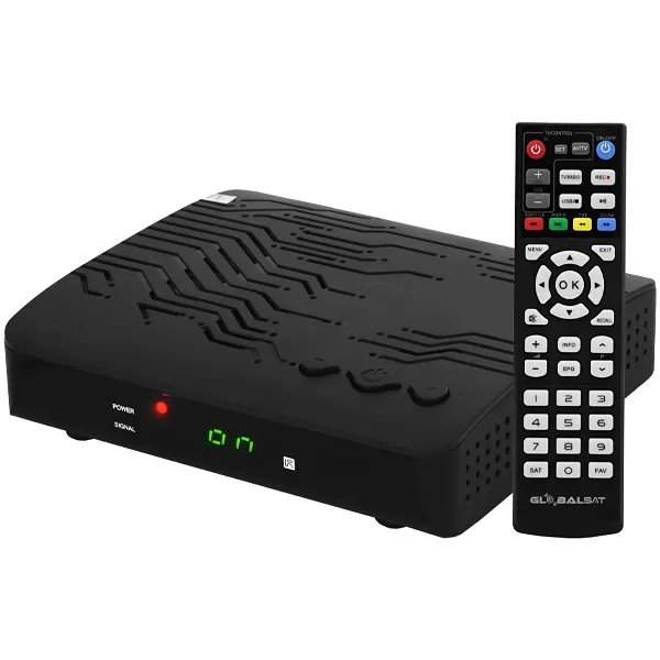 RECEPTOR FTA GLOBALSAT GS130 WIFI EMBUTIDO PRETO