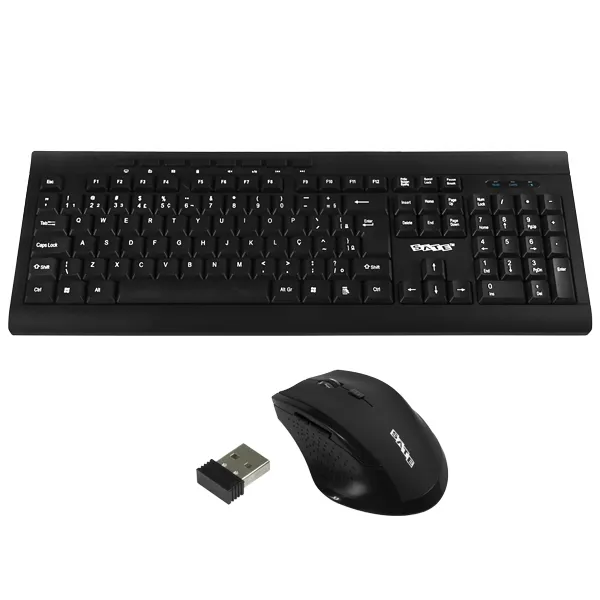 TECLADO SATELLITE AK-726G WIRELESS PORTUGUES+MOUSE PRETO