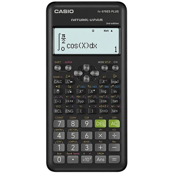 CALCULADORA CASIO FX-570ES PLUS 2ND EDITION ESPANHOL PRETO SG