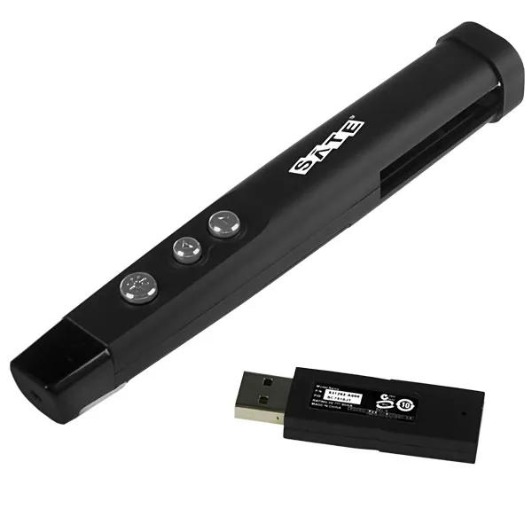 PRESENTER SATELLITE LR-24R 2.4GHZ USB PRETO