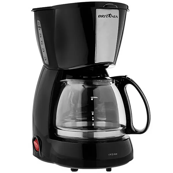 CAFETEIRA BRITANIA CP15 INOX 550WATTS 220V/50/60HZ PRETO