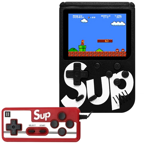 GAME BOY BOX SUP 3.0" 400JOGOS +CONTROLE PRETO