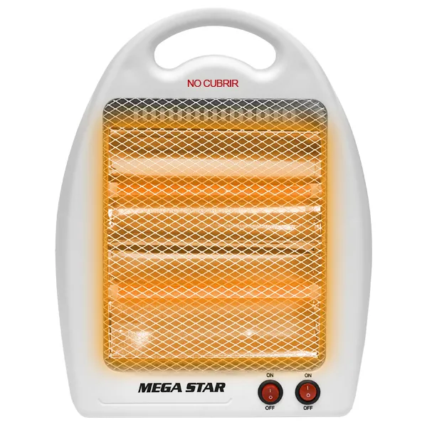 Calefactor MegaStar TC82 800 watts con Termostato Ajustable 220V ~ 50/60 Hz - Blanco