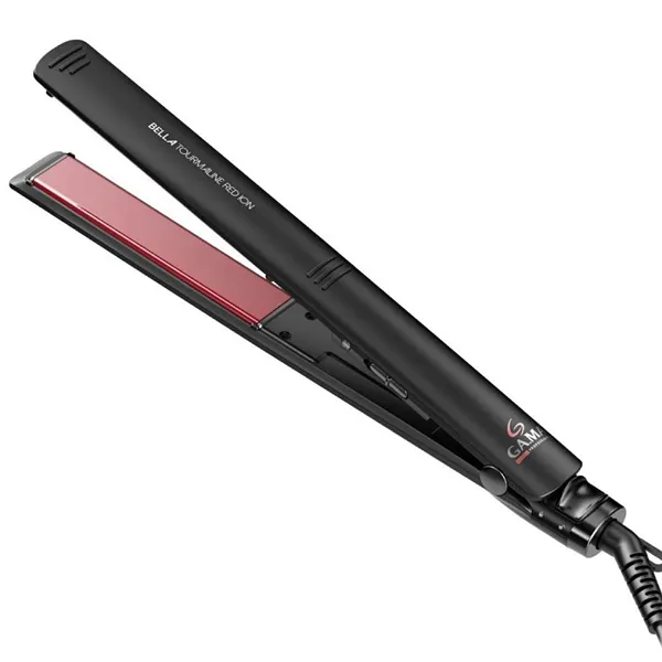 Chapinha para Cabelo GAMA Bella Tourmaline Red Ion 230 °C Bivolt - Preto/Vermelho