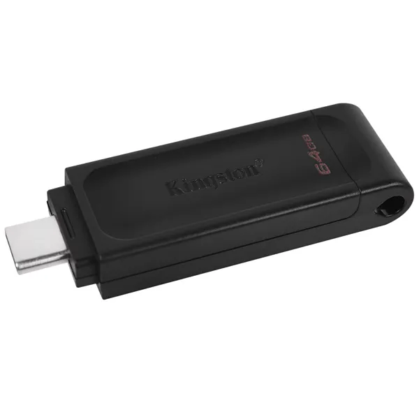 Pen Drive de 64GB Kingston DataTraveler 70 DT70 USB-C - Negro