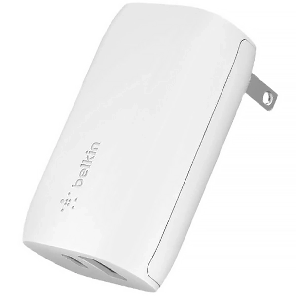 Adaptador de Tomada Belkin F7U097dq USB/USB-C de 30 watts - Branco